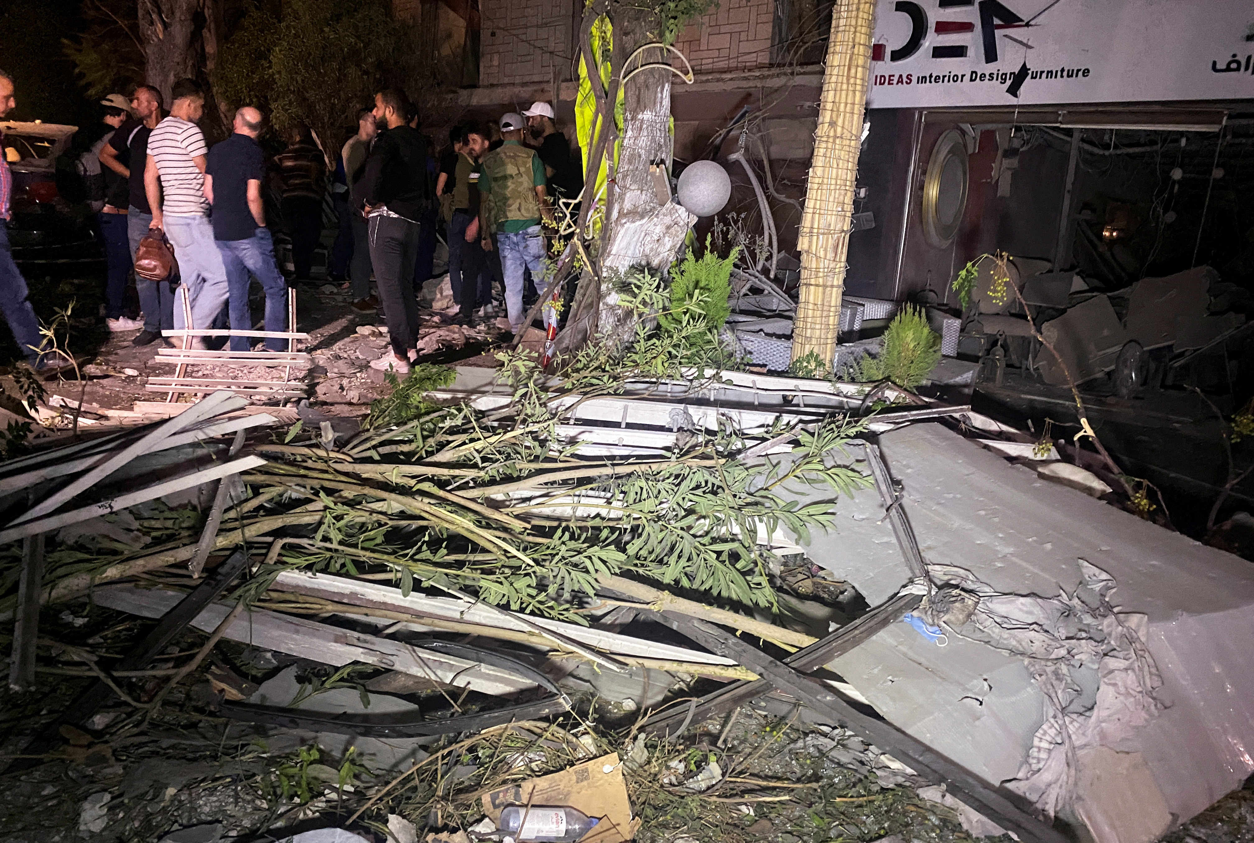 זירת החיסול בשכונת אל מאזה בדמשק