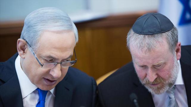 בנימין נתניהו ואביחי מנדלבליט