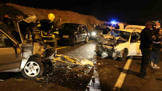 זירת תאונת דרכים (ארכיון)