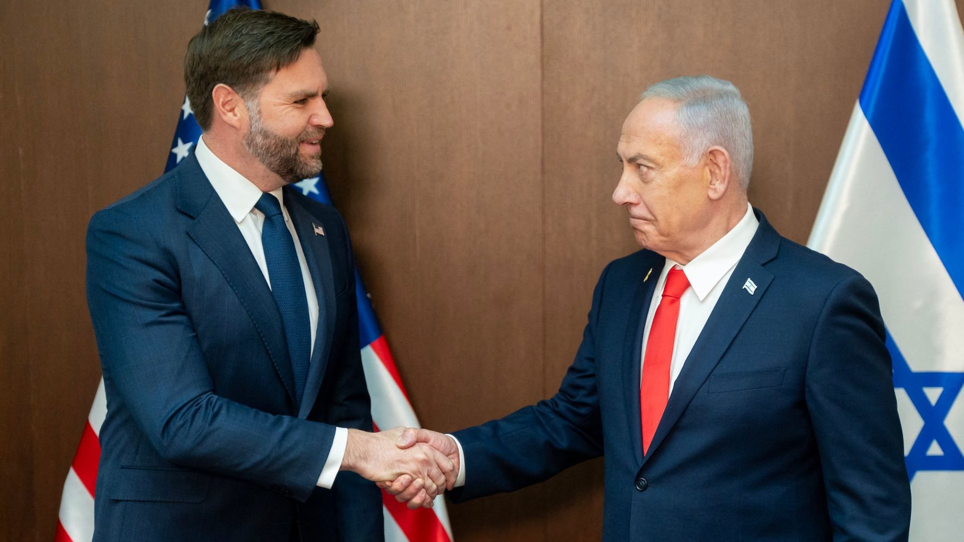ראש הממשלה בנימין נתניהו עם סגן נשיא ארצות הברית ג'יי. די. ואנס, היום