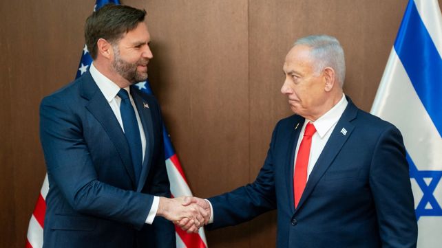 ראש הממשלה בנימין נתניהו עם סגן נשיא ארצות הברית ג'יי. די. ואנס, היום