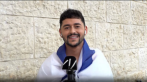 נועם בתן אחרי הזכייה במקום השני באירוויזיון