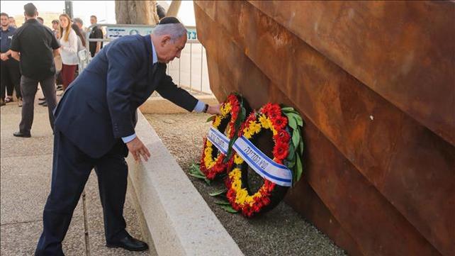 נתניהו בטקס האזכרה לחללי האלטלנה, 2018