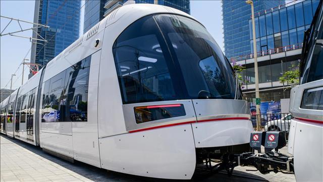 רכבת קלה פתח תקווה נסיעה ראשונה 10.6.21