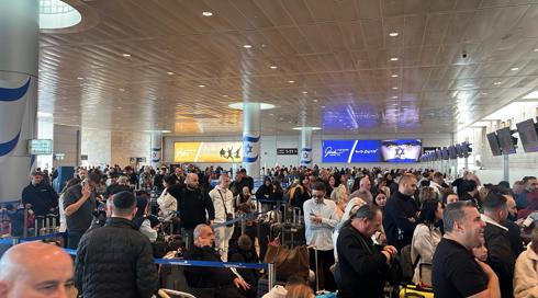 בגלל תקלה במערכת שליחת המזוודות: תורים חריגים בנתב"ג