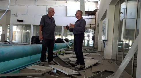 עבודה של שנים שנמחקה ב-30 שניות: המרכז הטיפולי שנפגע בלילה הסוער בצפון