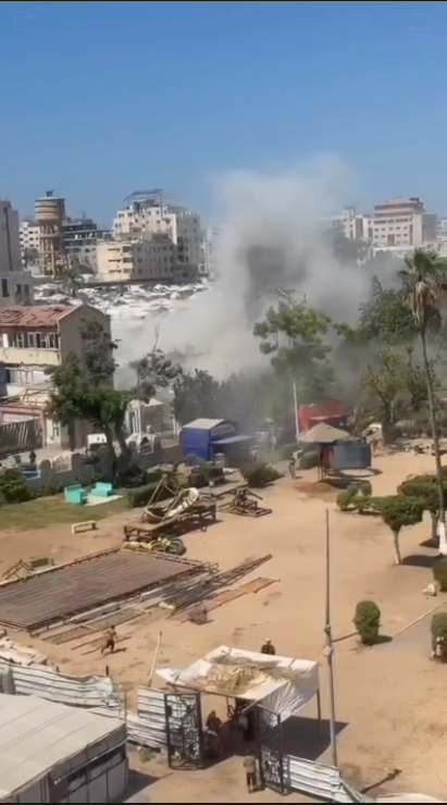 התקיפה של צהל במתחם העירייה בעיר עזה