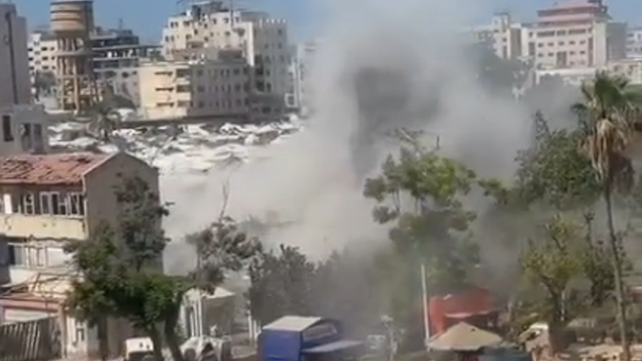 התקיפה של צהל במתחם העירייה בעיר עזה