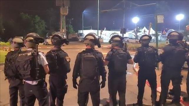 כוח מג"ב בכניסה ללוד בליל התפרעויות, 12.05.21