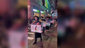 נטורי קרתא מפגינים נגד ישראל בניו יורק בזמן המלחמה בעזה 