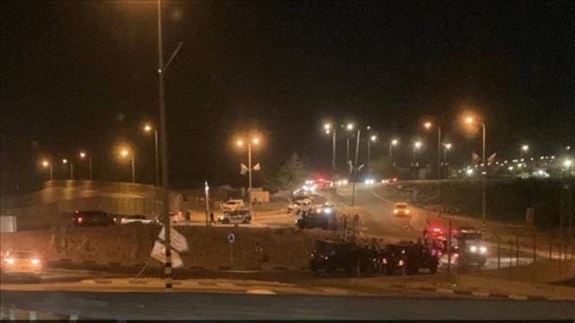 זירת הפיגוע באדם