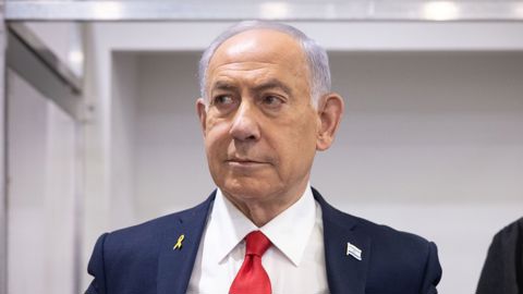 ראש הממשלה בנימין נתניהו בבית המשפט המחוזי בתל אביב, בחודש אוקטובר