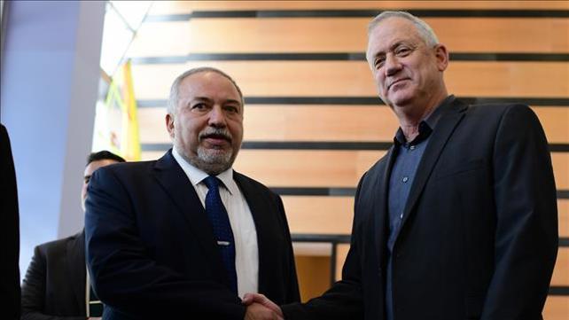 בני גנץ ואביגדור ליברמן, מרץ 202