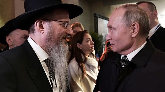 הרב ברל לזר עם ולדימיר פוטין