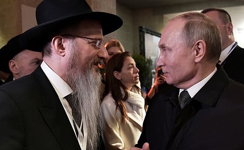 הרב ברל לזר עם ולדימיר פוטין