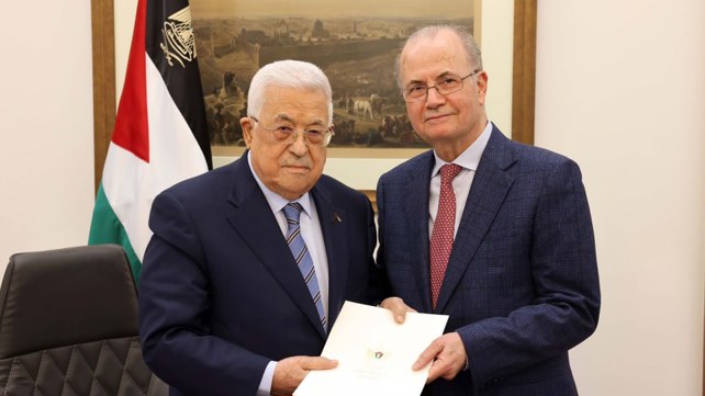 מוחמד מוסטפא עם אבו מאזן