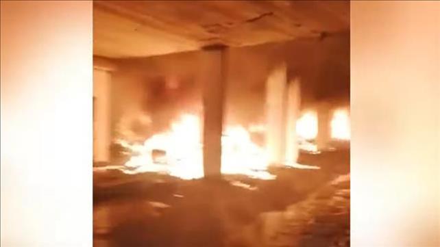 חניון מגורים נשרף בבניין בירושלים, נובמבר 2020
