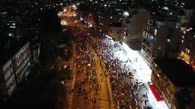 זיקוקים הפגנה צעדת בני ברק 23.3.23