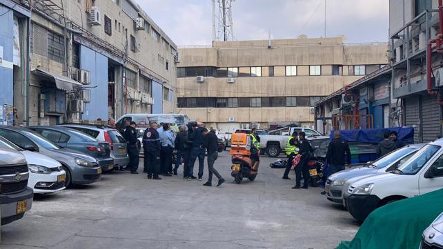 זירת אירוע הירי בחולון 14.2.19