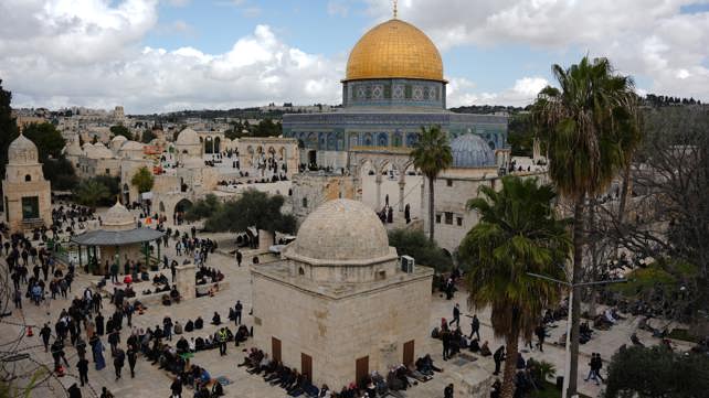 הר הבית, כיפת הסלע, העיר העתיקה, ירושלים, רמדאן