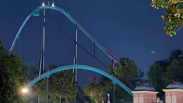 רכבת ההרים בפארק Six Flags over Georgia