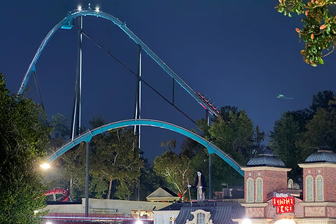 רכבת ההרים בפארק Six Flags over Georgia