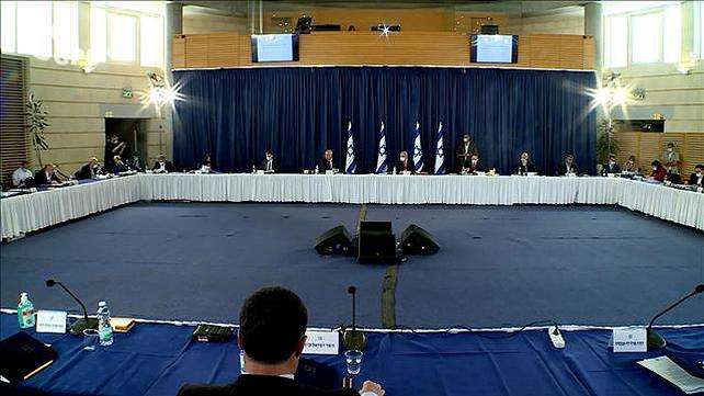 בנימין נתניהו ובני גנץ בישיבת ממשלה 31.05.20