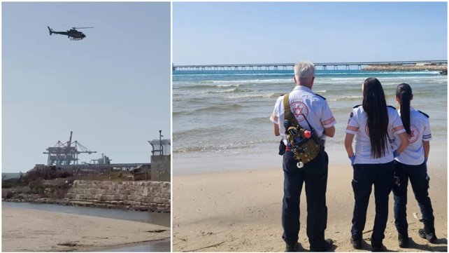 צוללן הותקף ע"י כרישים בחוף נחל חדרה