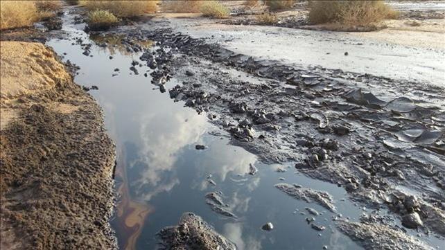 שמורת עברונה באירוע פריצת הנפט