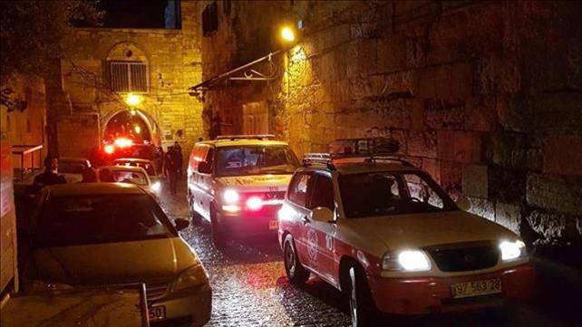 זירת קריסת המעלית בשער האריות, נובמבר 2019
