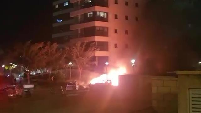 פיצוץ רכב בנתניה