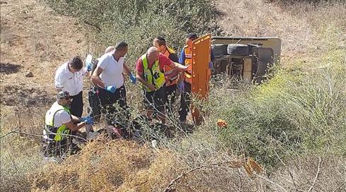 2 נשים נפצעו קשה בהתהפכות קלנועית בנוף הגליל