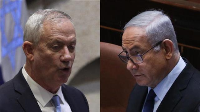 בנימין נתניהו, בני גנץ, במליאת הכנסת, 10.11.19