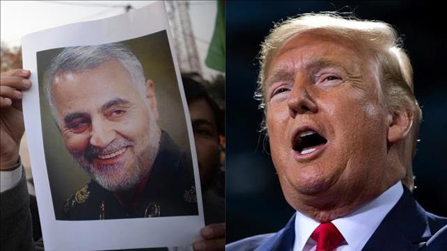 דונלד טראמפ, מחאה בטהראן על חיסול קאסם סולימאני, 03.01.20