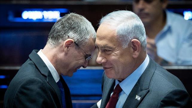 יריב לוין ובנימין נתניהו
