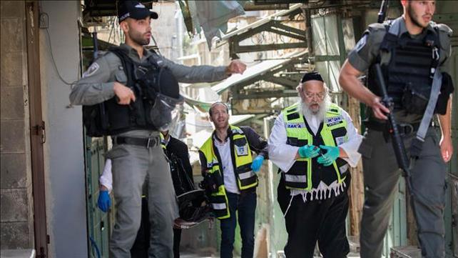 פיגוע דקירה בשער שכם בירושלים