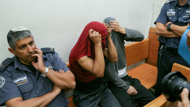הנאשמים ברצח דוד בר קפרא בבית המשפט