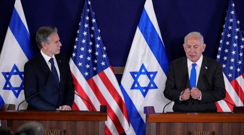 נתניהו לבלינקן: "אתה מגיע לעם כואב שנחוש לנצח" | שידור חי