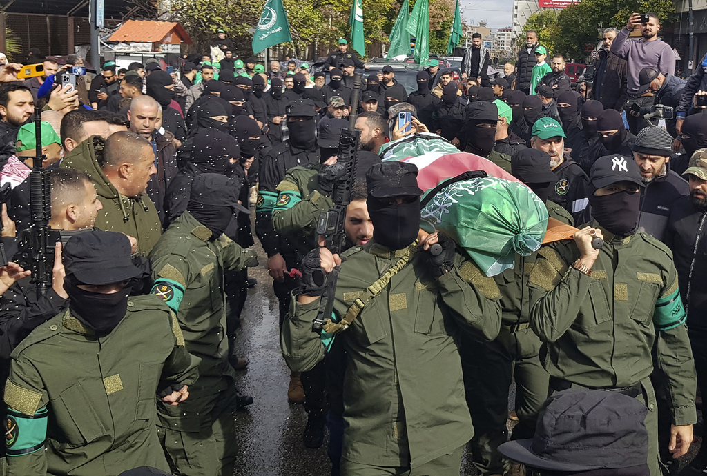 הלווית מחבל  אל-ג'מאעה אל-אסלאמיה שחוסל בביירות