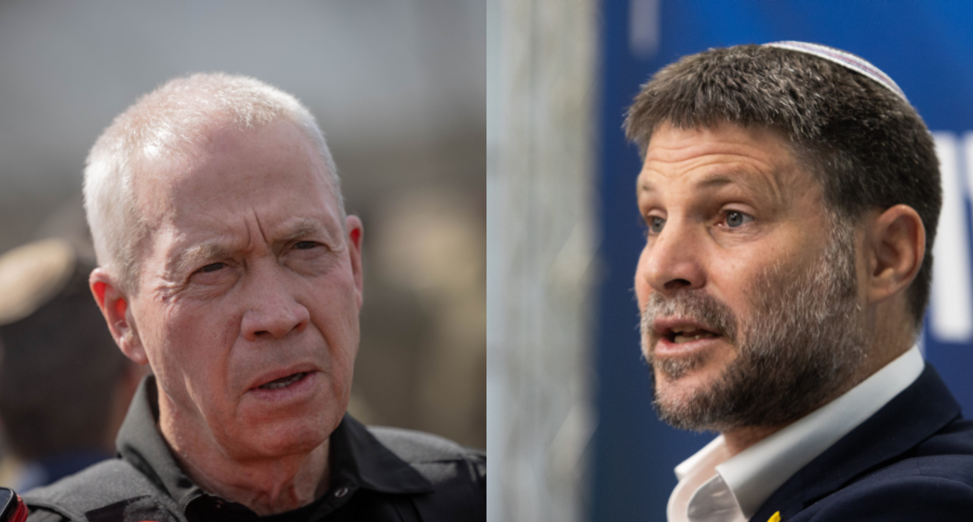 שר הביטחון יואב גלנט • שר האוצר בצלאל סמוטריץ'