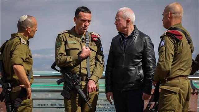 גנלט עם הרמטכ"ל ב גבול צפון לבנון, 16.03.23