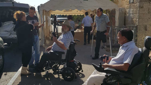 מאהל מחאת הנכים מול הכנסת