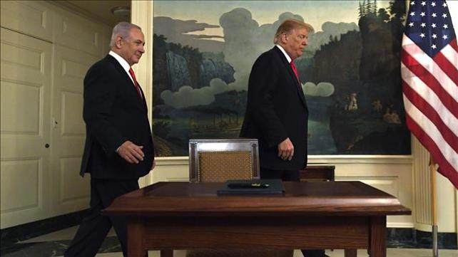 דונלד טראמפ ובנימין נתניהו בבית הלבן
