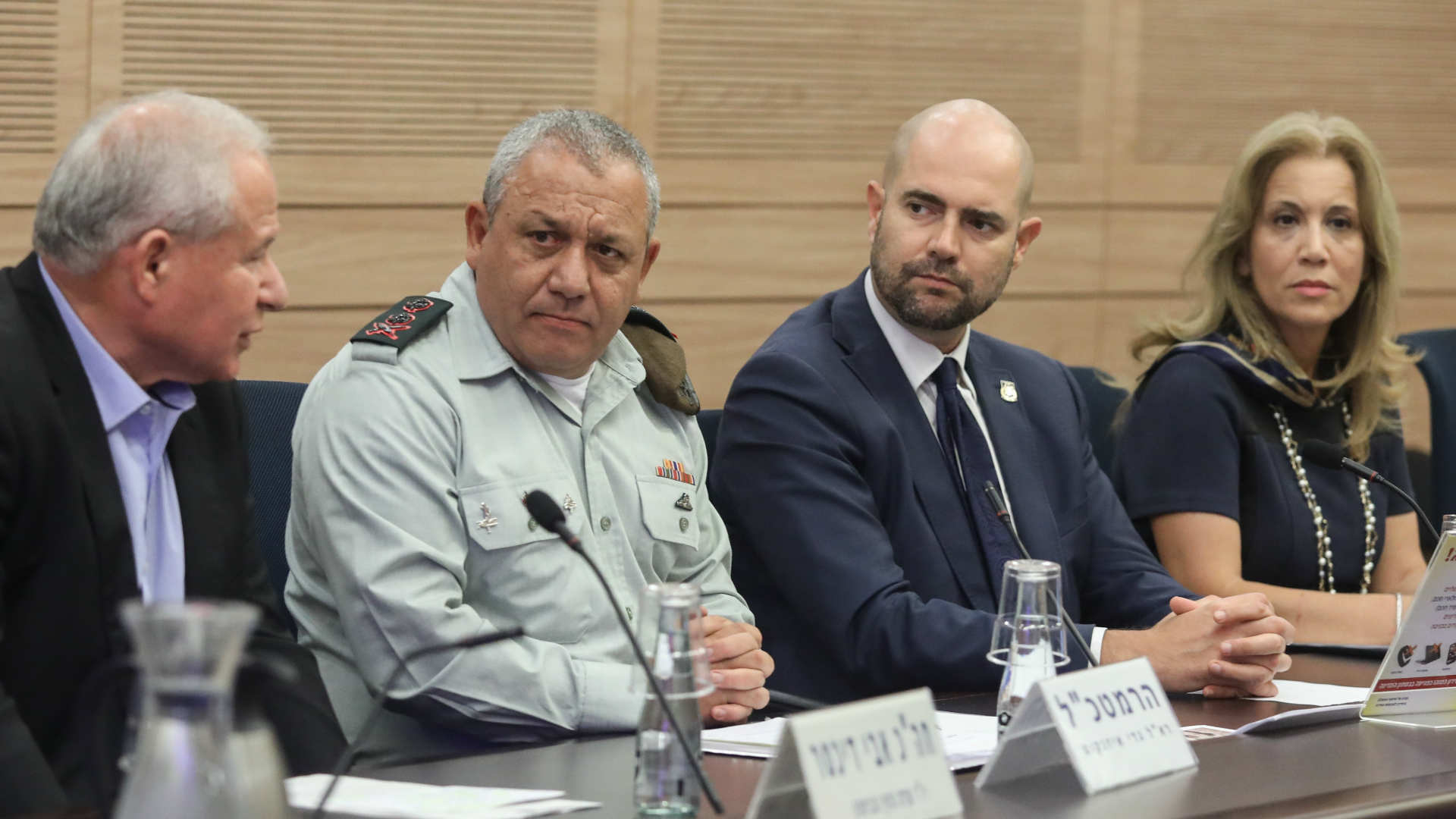 הרמטכ"ל גדי איזנקוט בדיון בכנסת