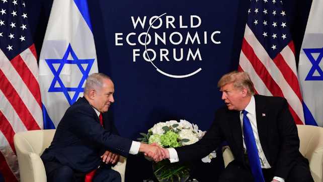 נתניהו וטראמפ בפגישתם בדאבוס
