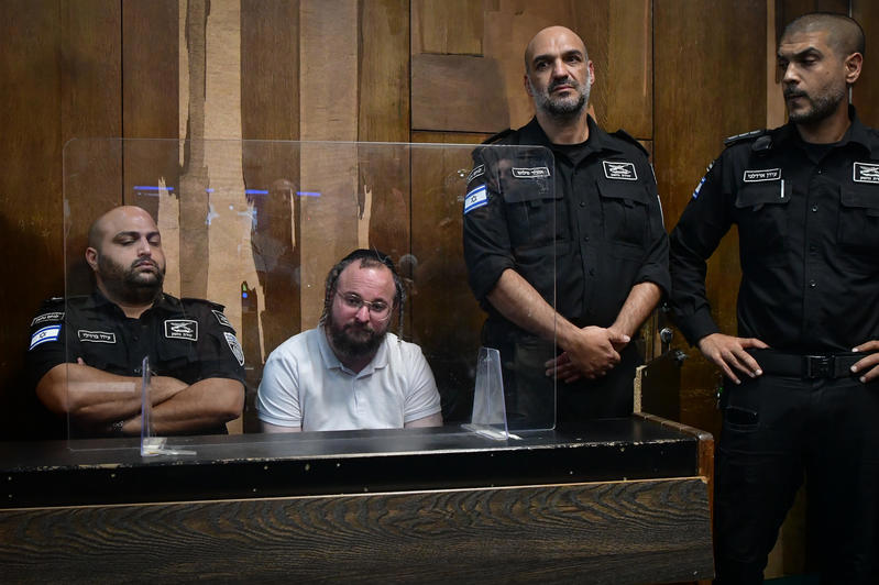 חיים רוטר בבית המשפט בתל אביב