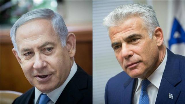 בנימין נתניהו ויאיר לפיד