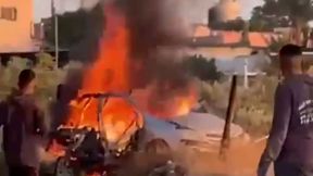 רכב מחבלים נשרף בטולכרם