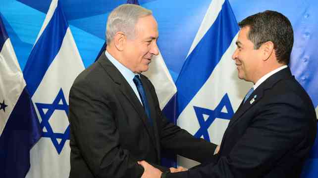 רה"מ נתניהו ונשיא הונדורס מוראלס
