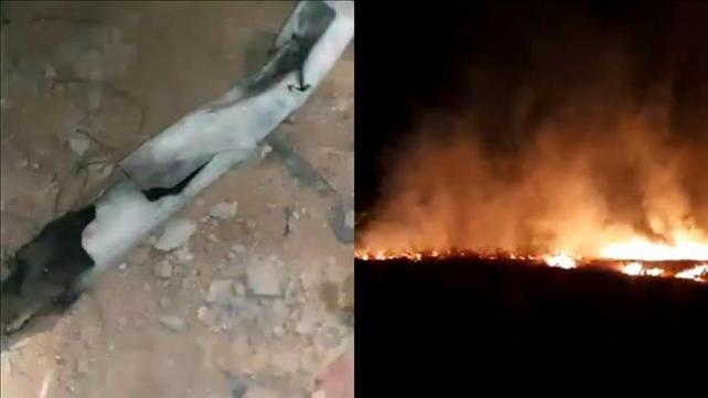 נפילת רקטה ליד שדרות 25.08.19